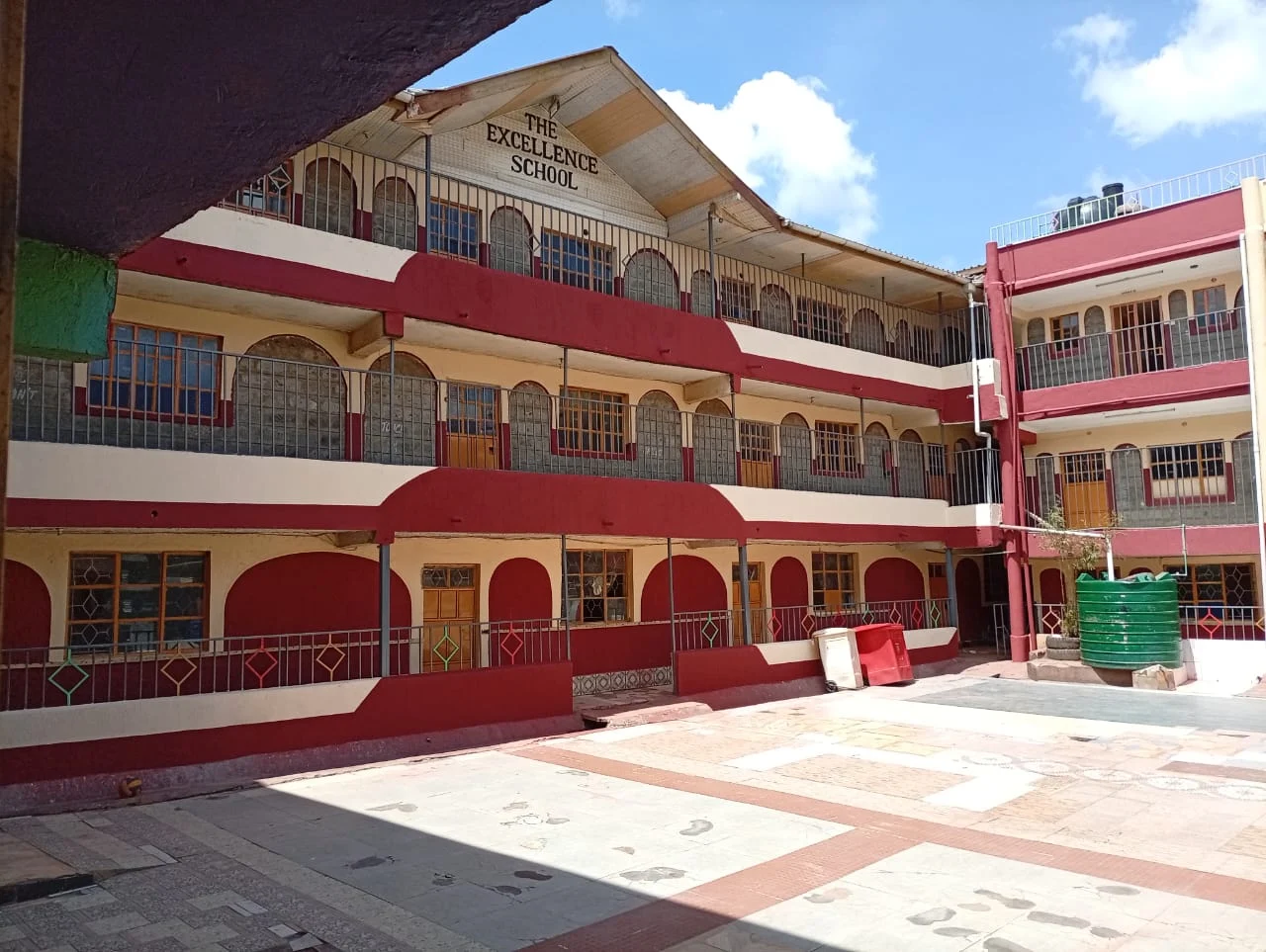 Classroom wing overlooking the courtyard